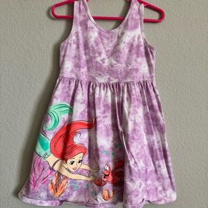 Jumping Beans 4T Little Mermaid purple tie-dye dress